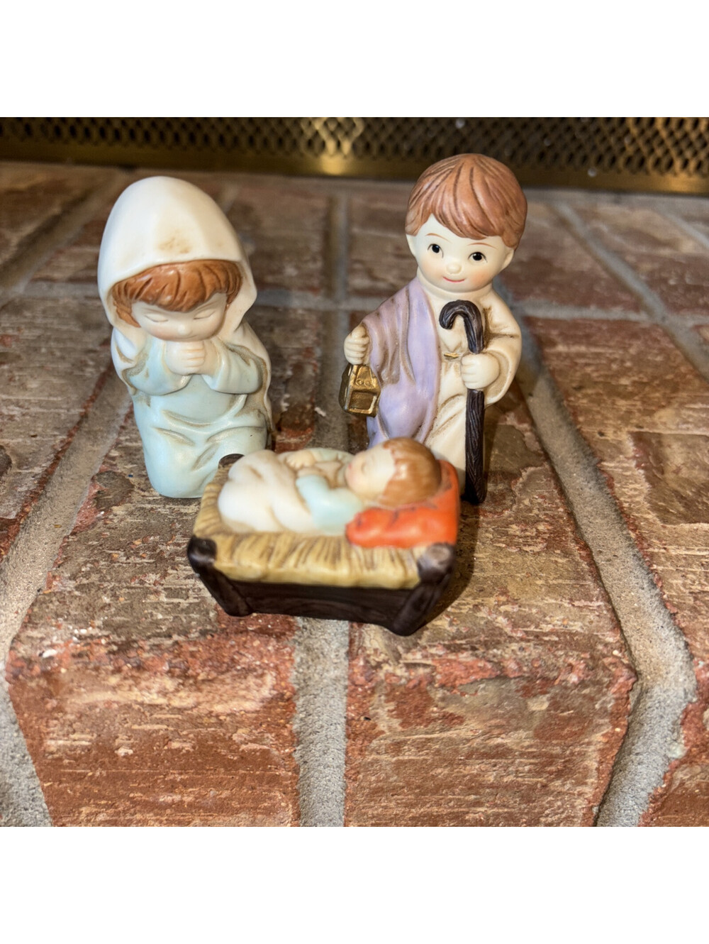 Porcelain Nativity Figurines Joseph, Mary, Jesus